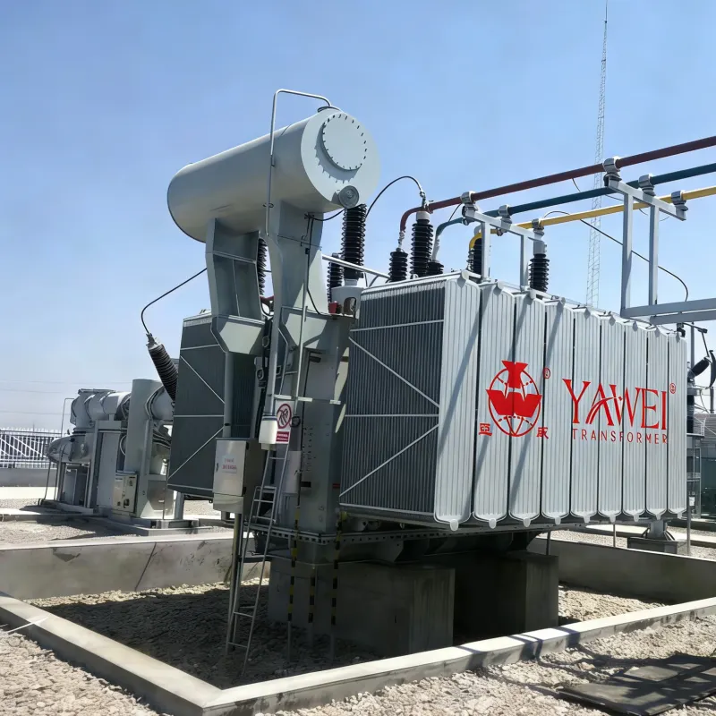 110 kV solar power step-up transformer manufactured in a factory for renewable energy substations, supplying customized power transformer solutions for solar PV projects in the USA, Canada, Brazil, Argentina, Mexico, Australia, South Africa and Kazakhstan – Yawei Transformer