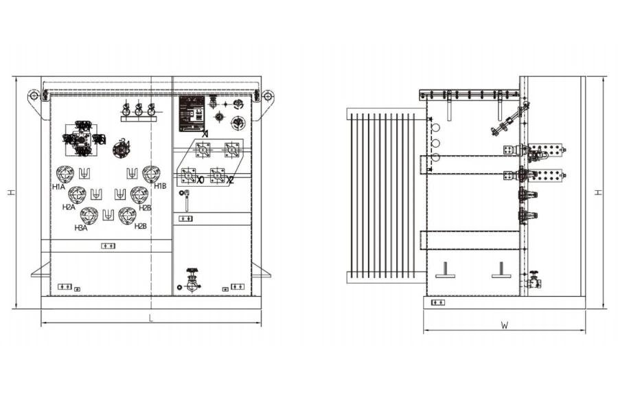 500 kVA high-efficiency pad-mounted distribution transformer manufactured by Yawei Transformer for outdoor power distribution projects