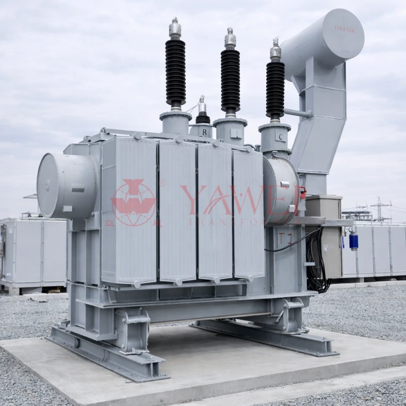 110 kV power transformer 20–315 MVA for utility substations, transmission and distribution systems manufactured by Yawei Transformer, oil-immersed custom power transformer with voltage capability up to 500 kV