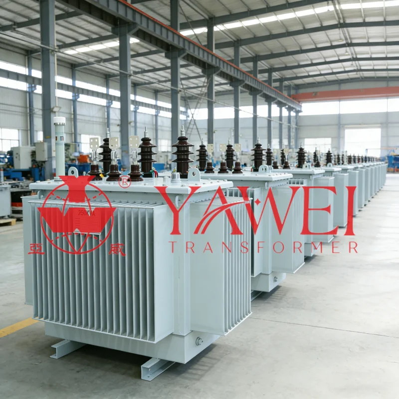 250kVA Oil-Immersed Distribution Transformer for Industrial and Utility Networks with voltage range 6–20kV, customizable capacity 50–10000kVA, high voltage support up to 35kV, factory supplier, wholesale, OEM, global supply, industrial, utility, substation applications Yawei Transformer