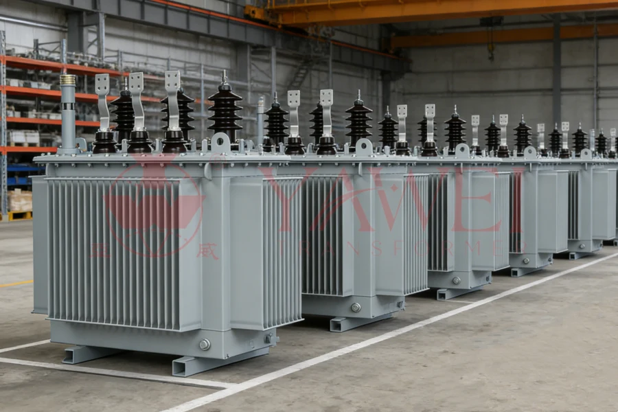 400kVA three-phase oil-filled transformer for utility grids and heavy industrial applications, medium voltage 6kV–35kV, capacity 50–10000kVA, factory direct supply, wholesale and custom solutions by Yawei Transformer