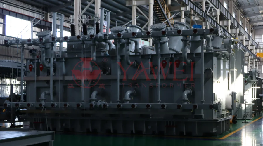 China high voltage transformer manufacturer producing large MVA power transformers in modern factory for global wholesale supply to utilities, EPC contractors, and industrial power projects.