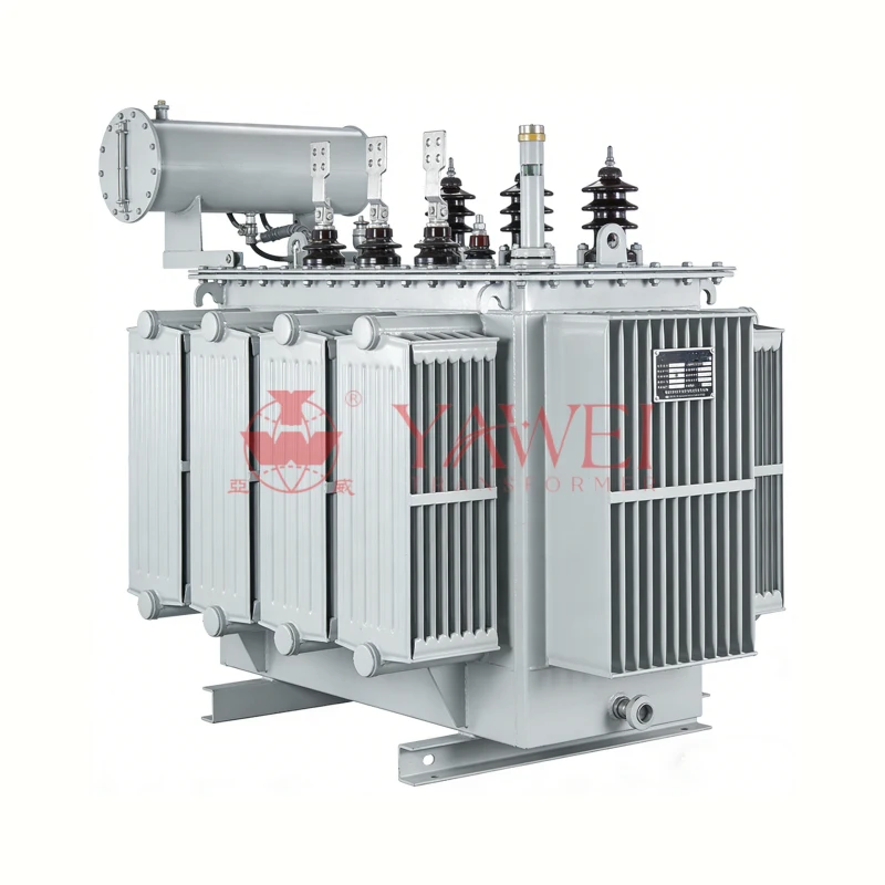 1250 kVA medium voltage step-down oil-filled transformer by Yawei Transformer, custom voltage options, designed for industrial, utility, and commercial power distribution