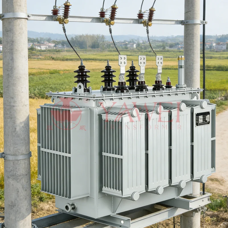 1250 kVA oil-filled distribution transformer by Yawei Transformer, 11kV/33kV to 400V step-down solution for industrial, utility, and commercial power distribution