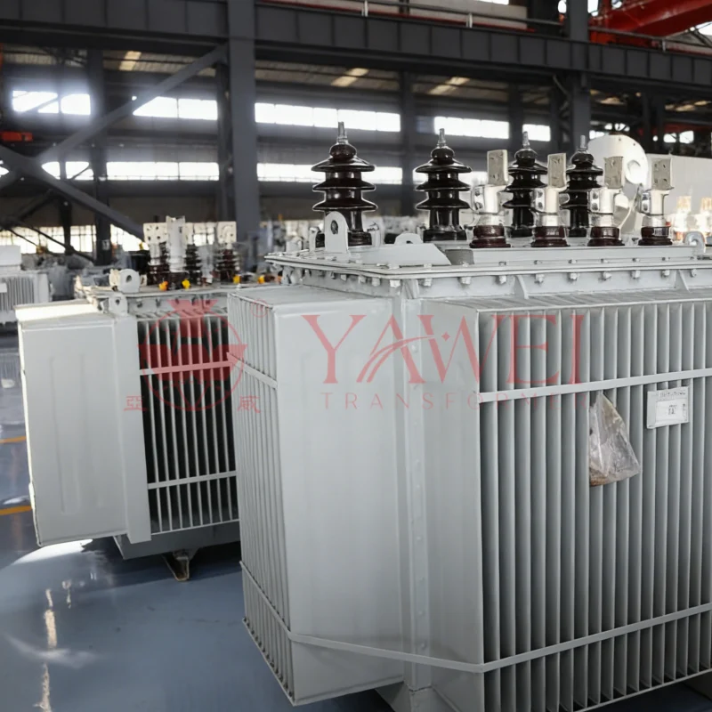 1250 kVA high-efficiency distribution transformer by Yawei Transformer, oil-immersed, suitable for industrial, commercial, and utility power distribution