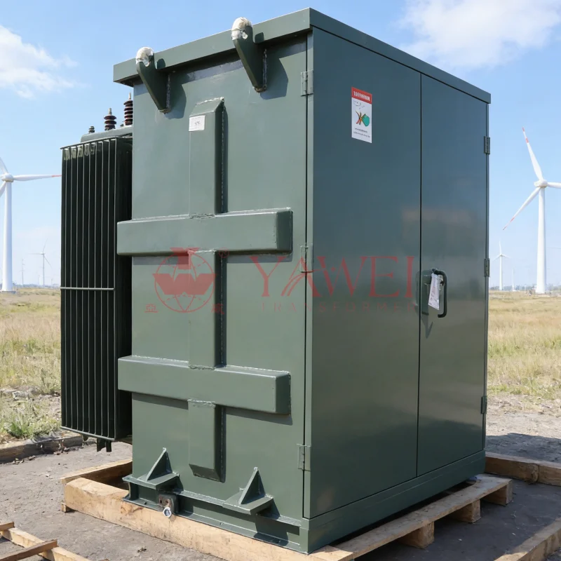 2000 KVA pad mounted transformer exporter to USA, 480Y/277V and 220Y/127V three-phase oil-immersed outdoor distribution transformer for utility and industrial applications – Sichuan Yawei Transformer.