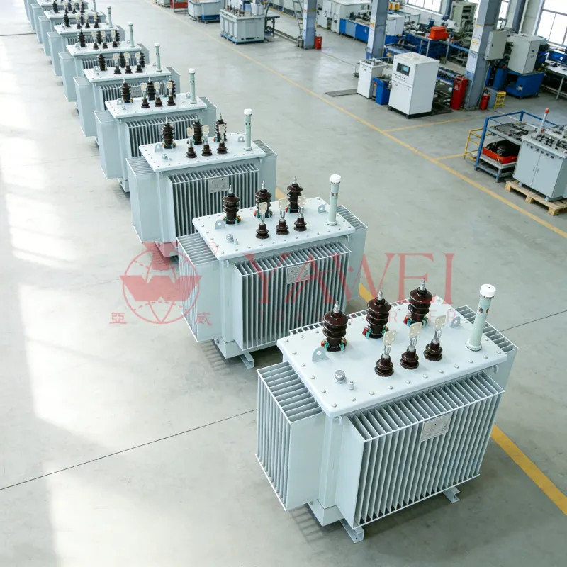 500 kVA three phase oil immersed transformer manufactured by China power transformer factory, industrial and utility power transformer supplier for commercial and infrastructure projects