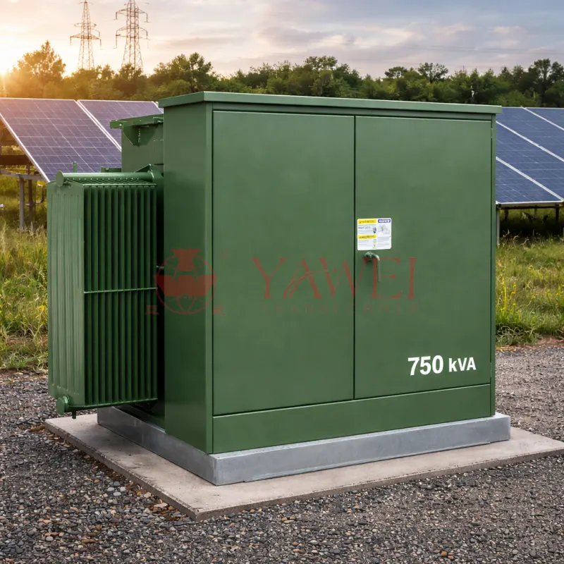750 kVA pad-mounted transformer manufactured in China by Sichuan Yawei Transformer, providing custom industrial and utility solutions for reliable medium-voltage power distribution.