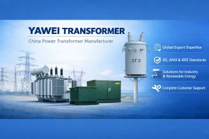 High-quality Yawei Transformer installed in an industrial power substation, representing top China power transformer solutions