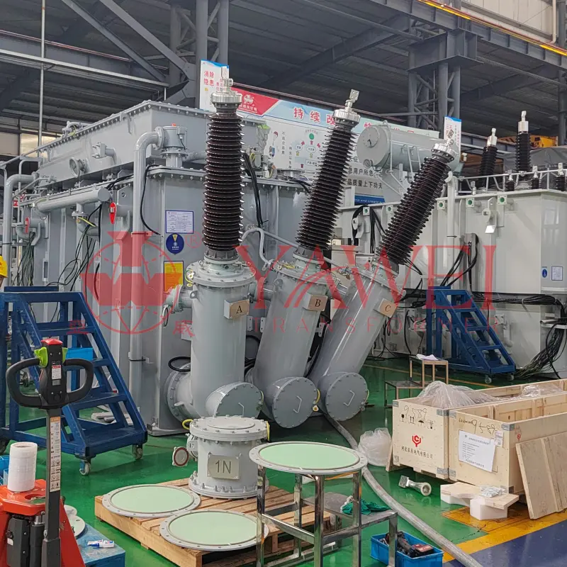 Yawei 50MVA 138kV power transformer manufactured and assembled at China factory, factory direct supply with fast delivery, IEEE/ANSI compliant, CSA and UL certified, designed for utility substations in North America and USA market sales