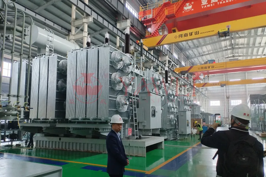 國際客戶蒞臨亞威變壓器廠，深入檢視 110kV/33kV 40MVA 電力變壓器製造與測試過程