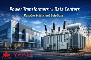 Power transformers designed for data centers in North America, providing reliable and efficient electrical power distribution for critical infrastructure.