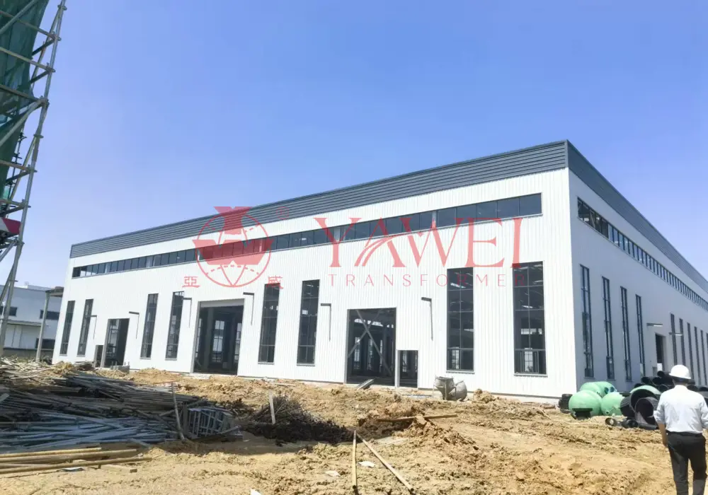 Yawei Transformer Chengdu factory update 2026 showing construction progress and expansion to strengthen power transformer supply in Southwest China and global markets