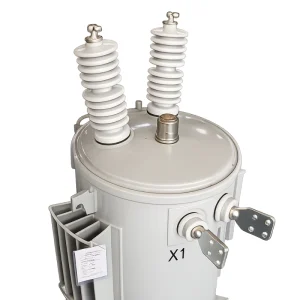 Custom oil immersed pole mounted distribution transformer from an OEM manufacturer factory, serving as a leading wholesale supplier for utility overhead power networks.
