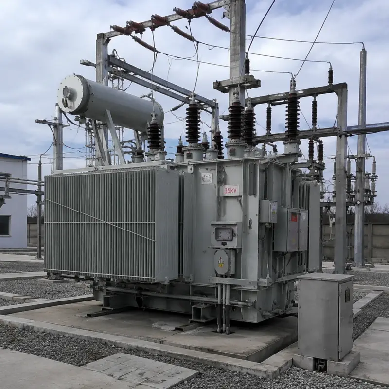 工業配電 35kV 油浸式變電站變壓器，中國 OEM/ODM 工廠製造設備，適用於高壓電網和公用事業基礎設施應用。.