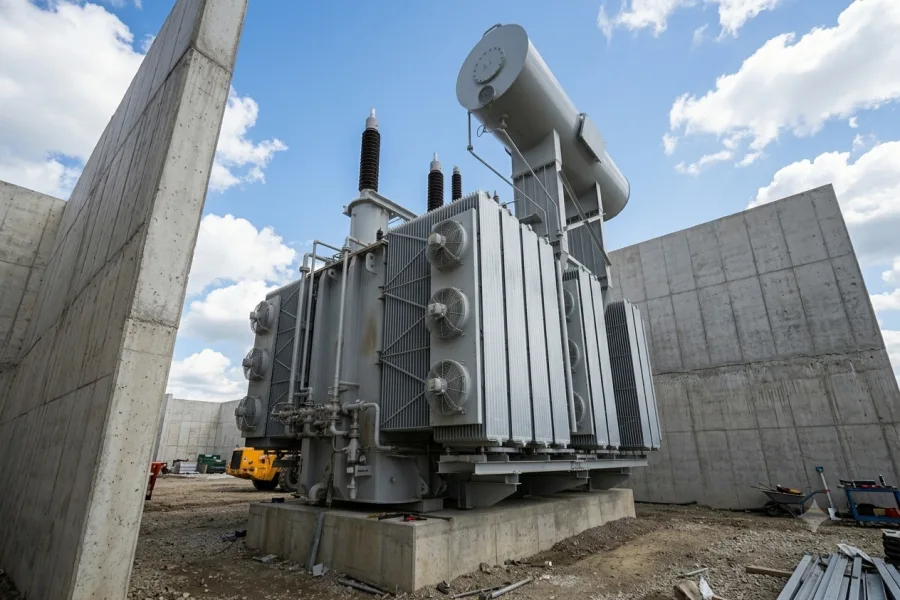 345kV 250MVA ultra high voltage fully insulated autotransformer engineering project for grid connection and power system stability case study by Yawei Transformer