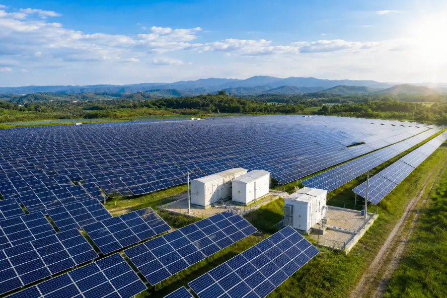 Integrated solar transformer skid solution for utility-scale photovoltaic (PV) power plants, featuring a prefabricated electrical system with transformer, switchgear, and protection equipment manufactured by Yawei Transformer for grid-connected solar energy applications.