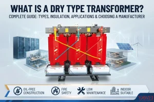What is a dry type transformer complete guide explaining dry type transformer types, cast resin insulation, dry type transformer construction, medium voltage applications, electrical distribution systems, and how to choose a reliable dry type transformer manufacturer by Yawei Transformer.
